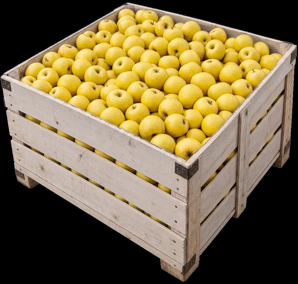 Arkë e plotë me mollë Golden Delicious