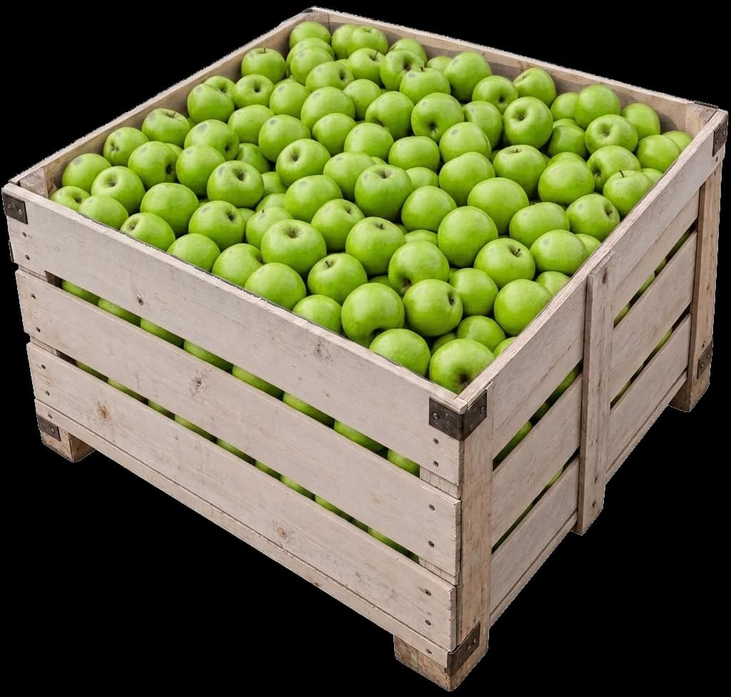 Arkë e plotë me mollë Granny Smith